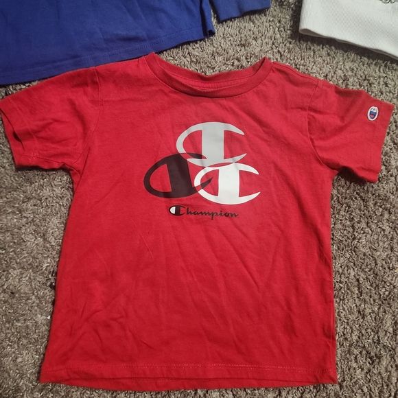 Champion Kids' Hoodie and T-Shirt Set - Blue, Red, Gray, White - Picture 3 of 8